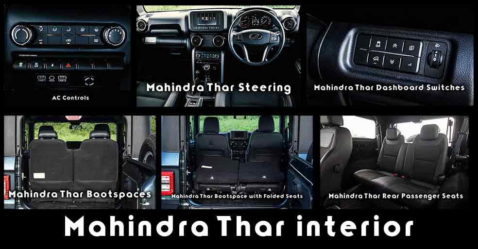 Mahindra Thar interior